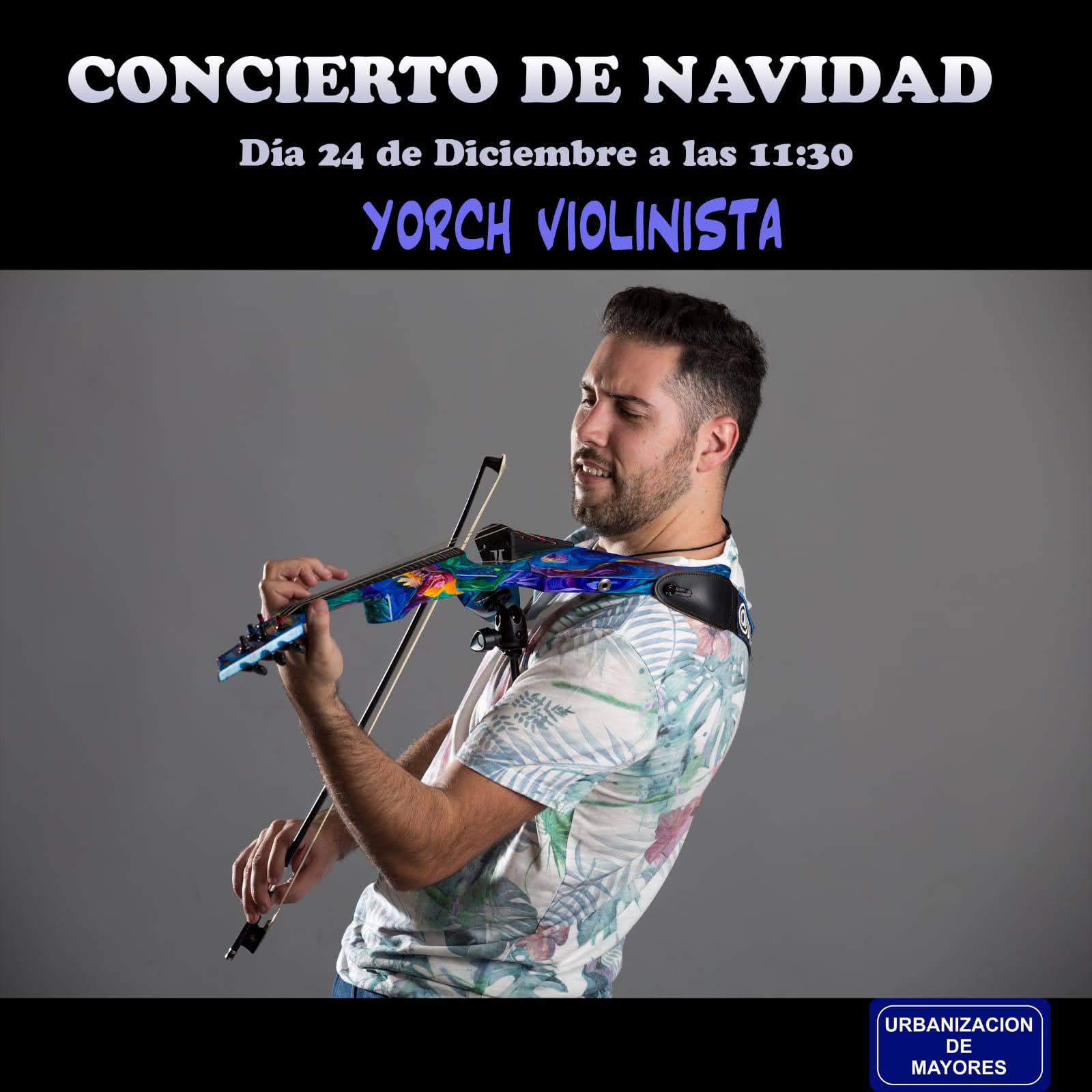 Entrañable concierto de violín en Urbanización de Mayores¡¡