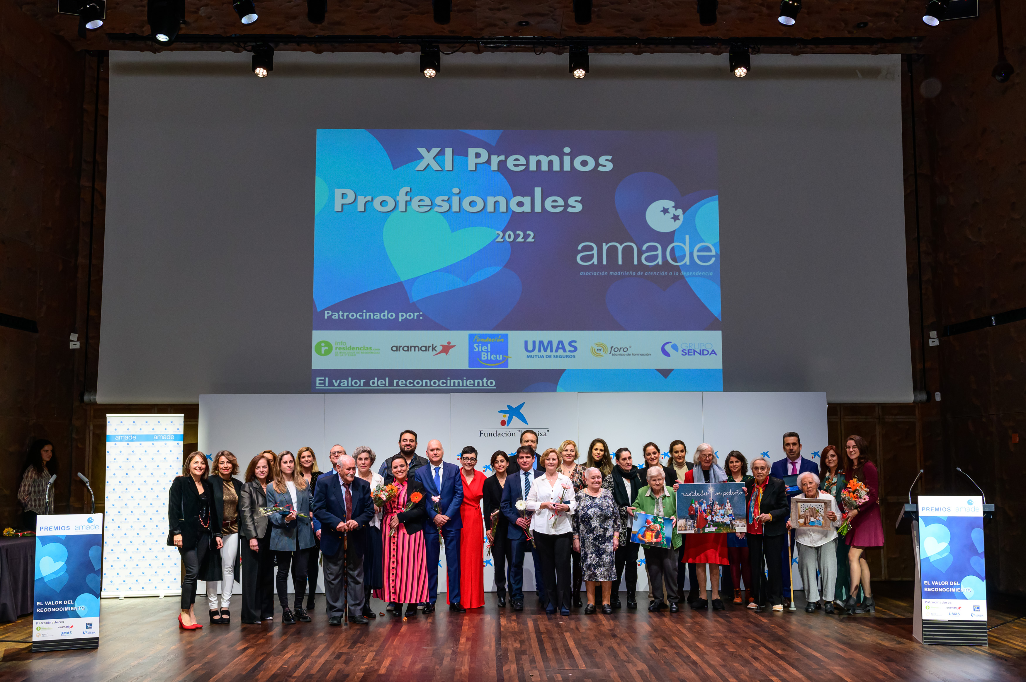 Gala de entrega de los XI premios profesionales AMADE 2022