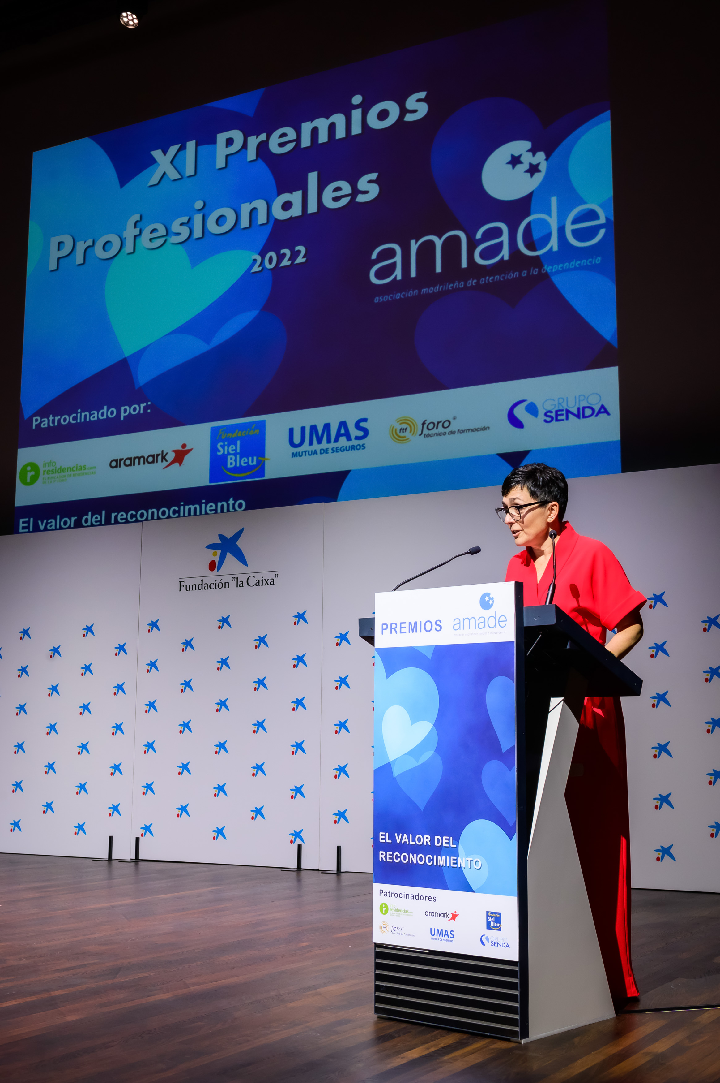 Gala de entrega de los XI premios profesionales AMADE 2022