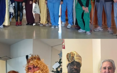 Melchor, Gaspar y Baltasar visitan los centros Rosalba